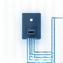 Icon representing NBN network cable and a plug