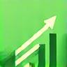 Icon of growing bar charts, representing scalable internet solutions.