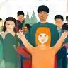 Community icon: a group of people forming a circle