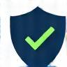 Reliability icon: a shield with a checkmark